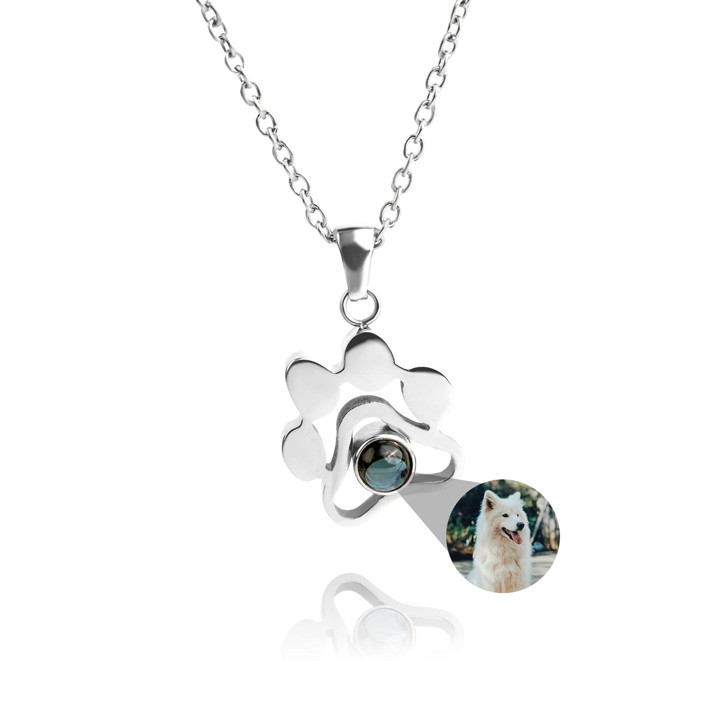 Personalized photo necklace - Paw