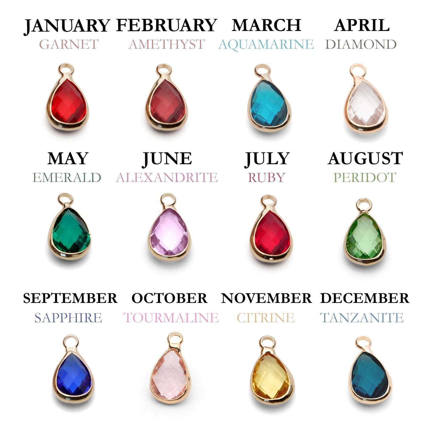 Personalized photo bracelet with your photo - Birthstone