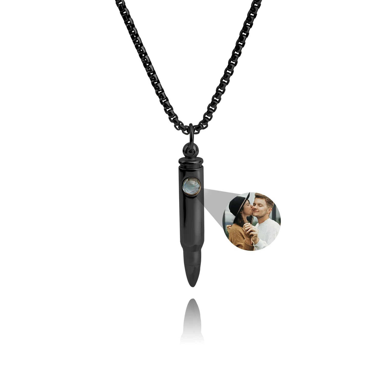 Personalized photo necklace - Maverick