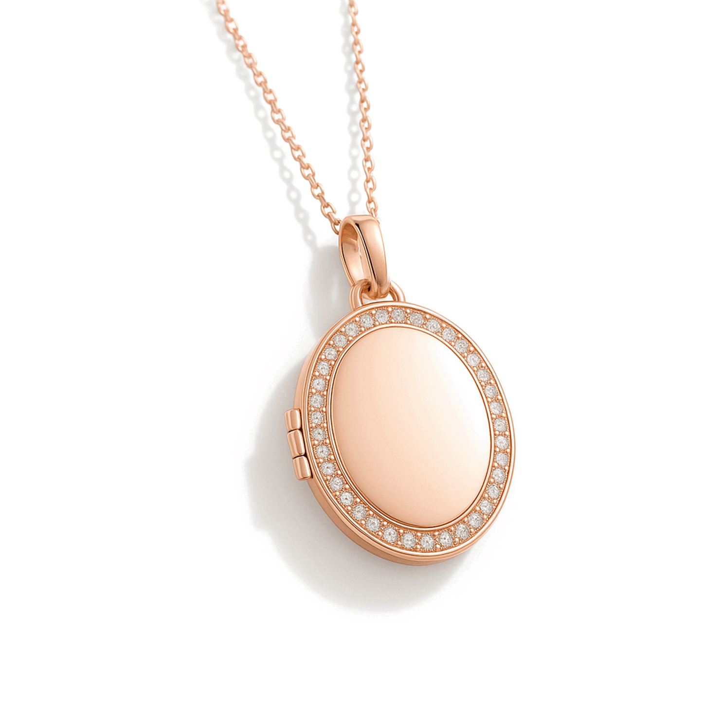 Locket Necklace with Photo - Oval