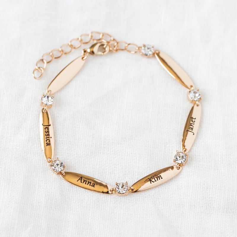 Personalized bracelet with engraving