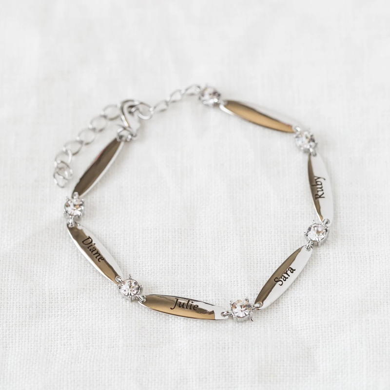 Personalized bracelet with engraving