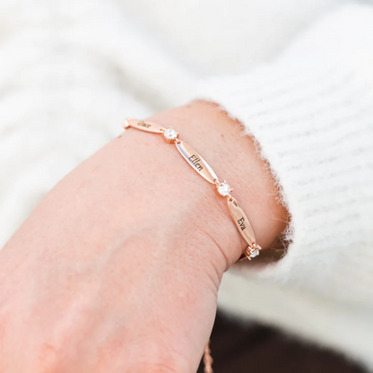 Personalized bracelet with engraving