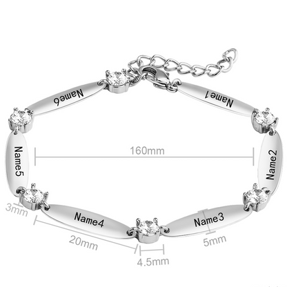 Personalized bracelet with engraving