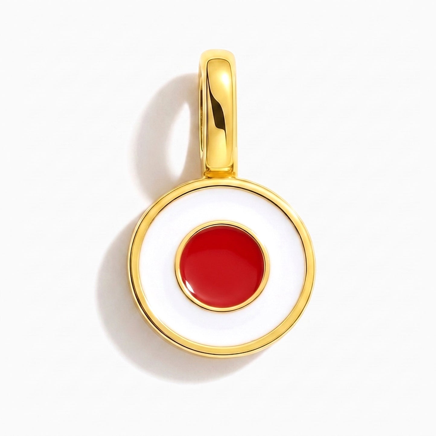 Flag charm Japan – rectangular gold