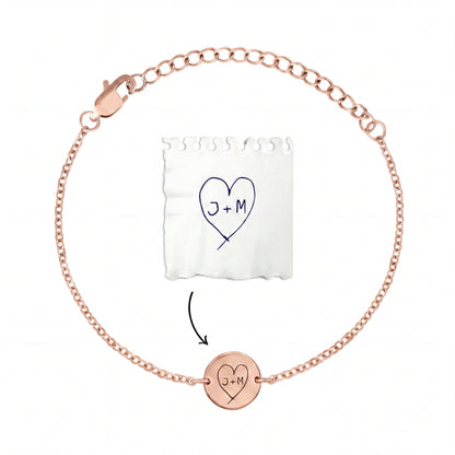 Personalized bracelet with your own handwriting/drawing