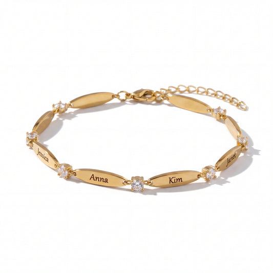 Personalized bracelet with engraving