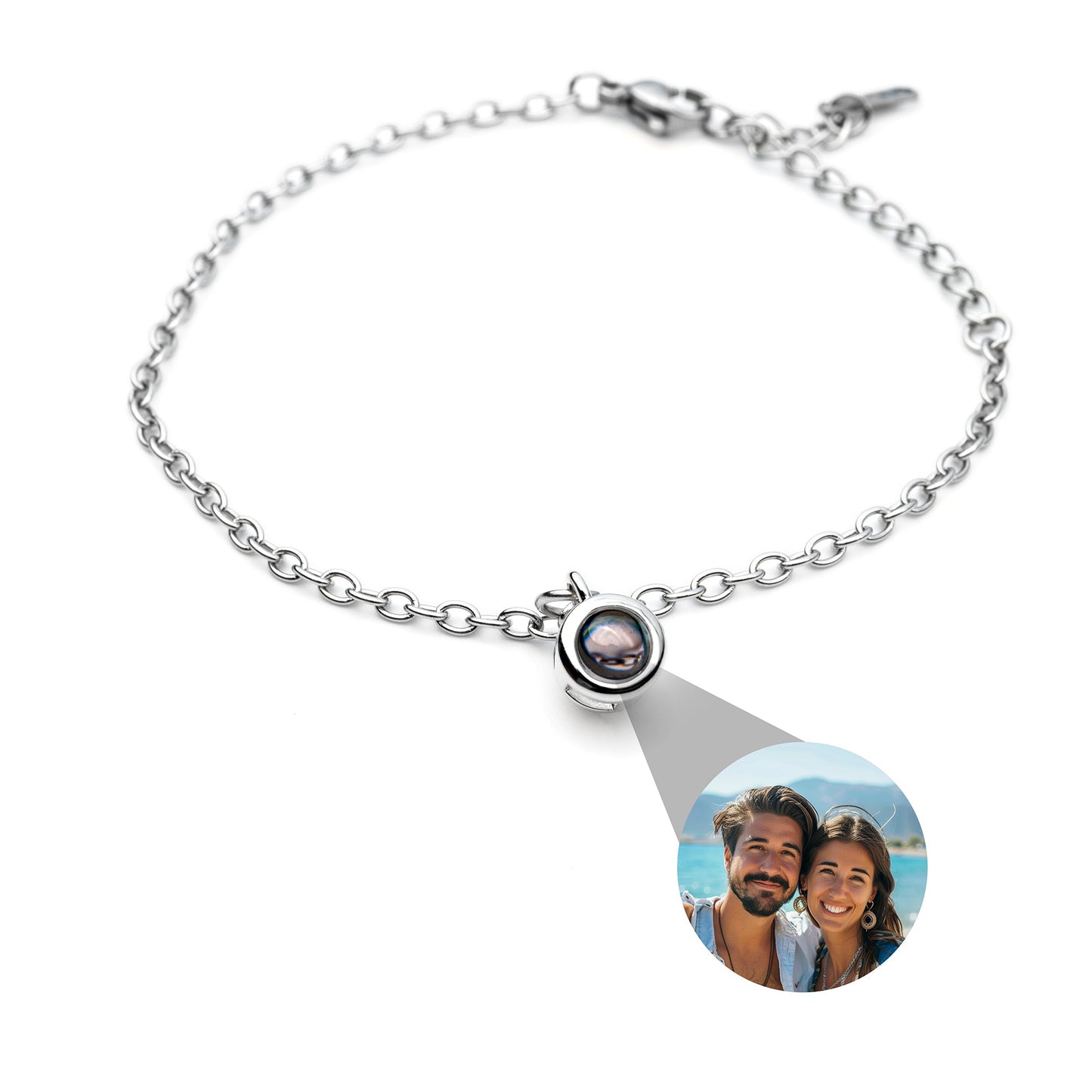 Personalized photo bracelet with your photo - delicate