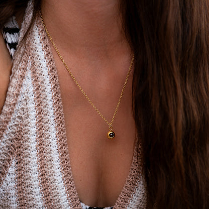 Personalized photo necklace - delicate