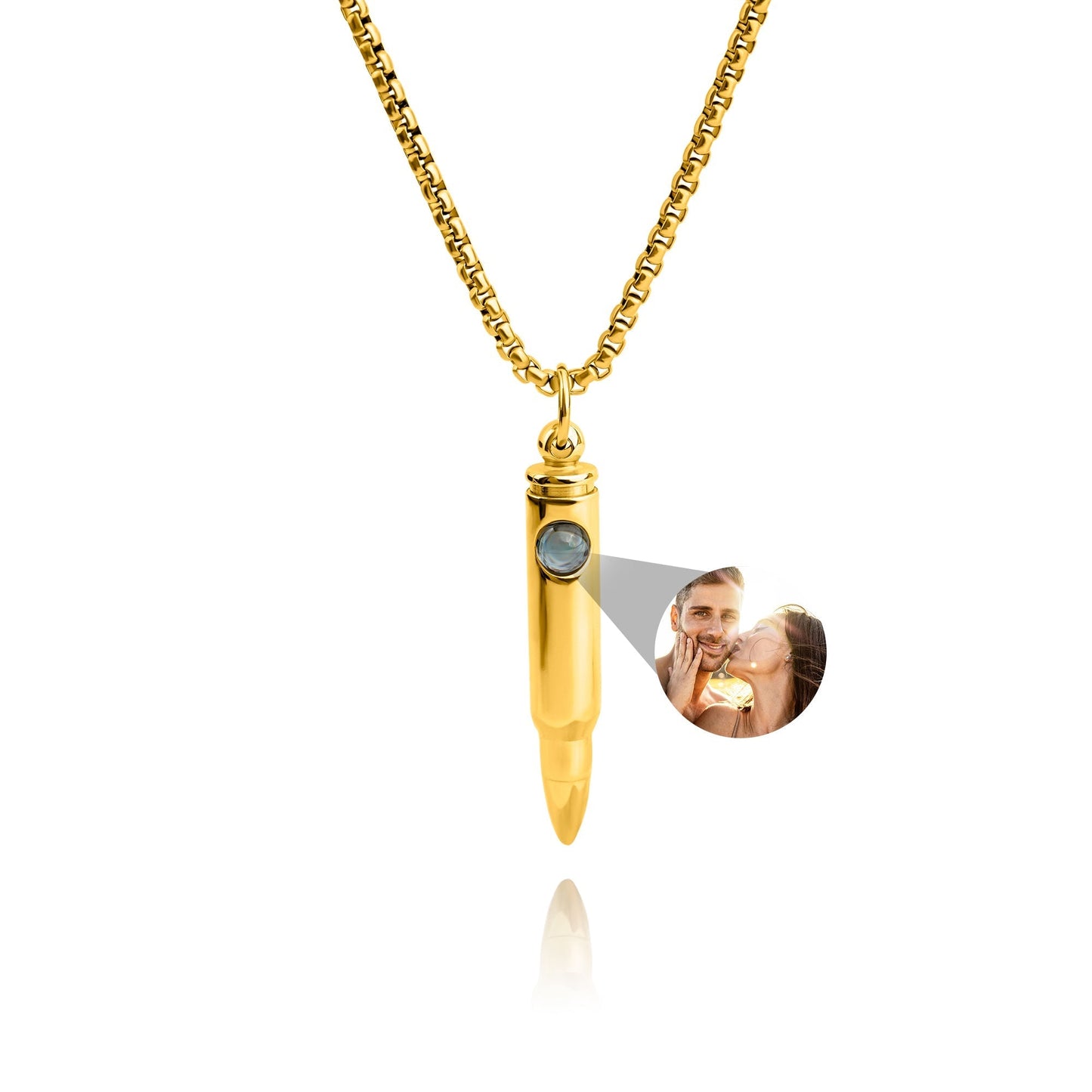 Personalized photo necklace - Maverick