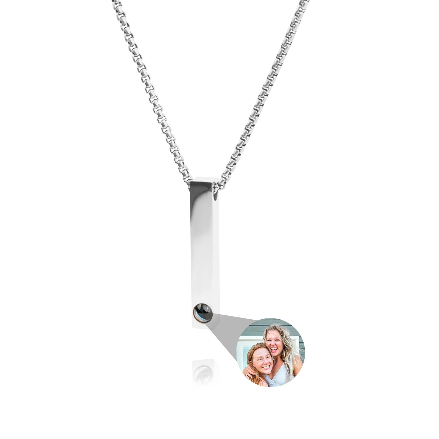 Personalized photo necklace - Bar B-Chain