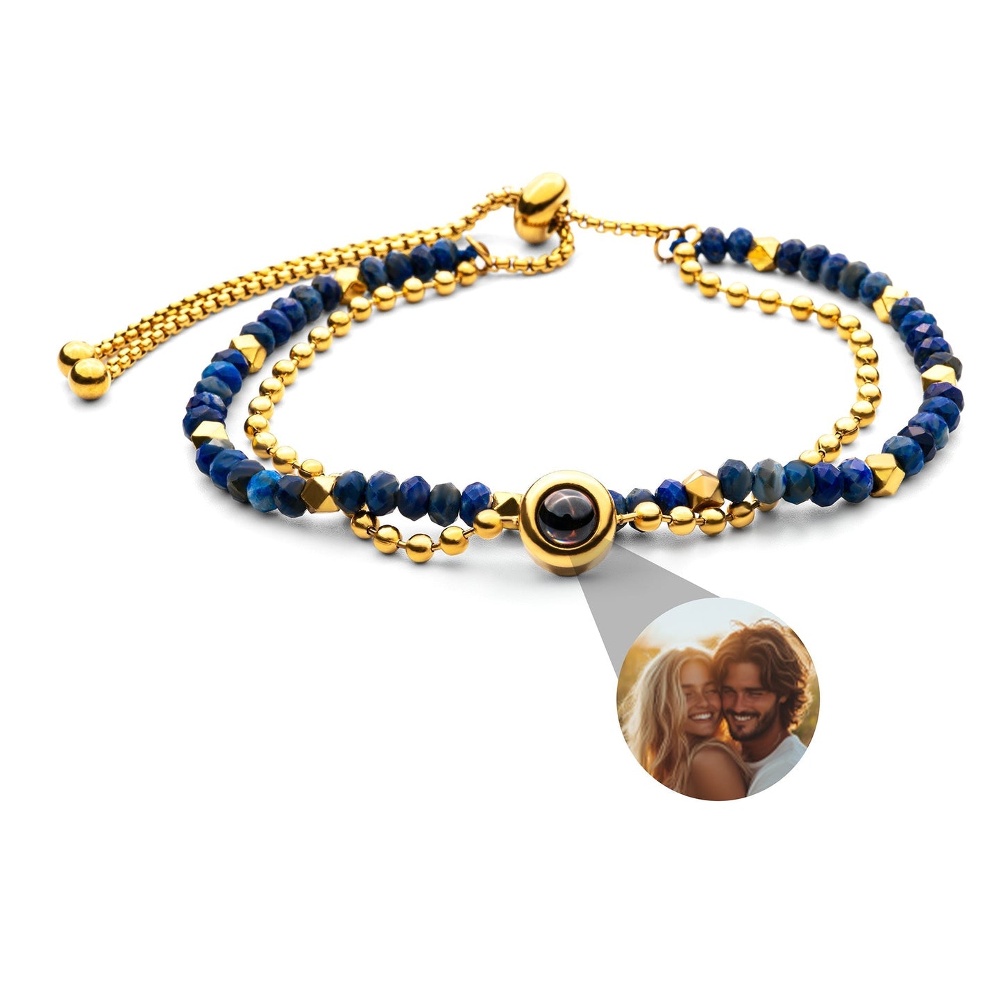 Personalized photo bracelet with your photo - Crystal