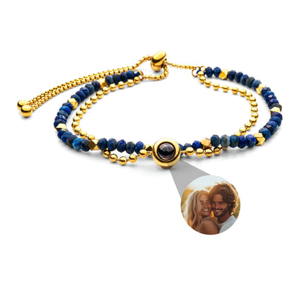 Personalized photo bracelet with your photo - Crystal