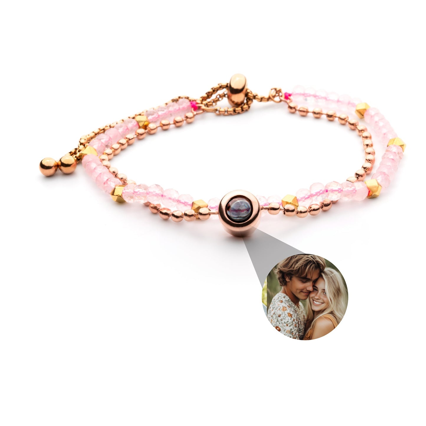 Personalized photo bracelet with your photo - Crystal
