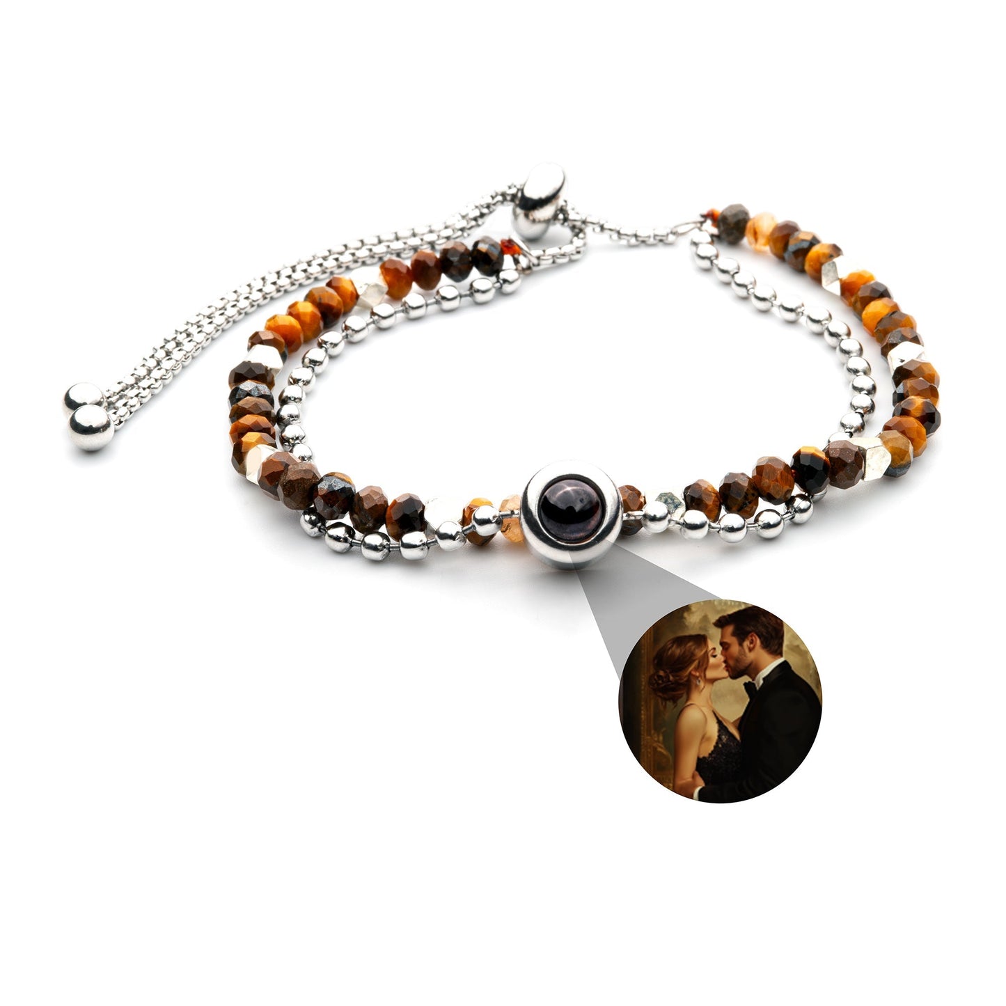 Personalized photo bracelet with your photo - Crystal