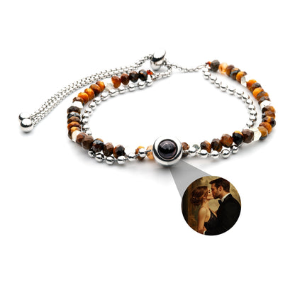 Personalized photo bracelet with your photo - Crystal