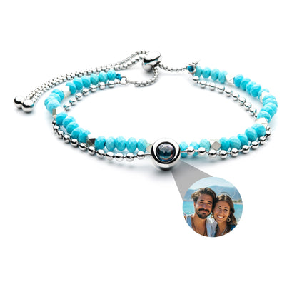 Personalized photo bracelet with your photo - Crystal