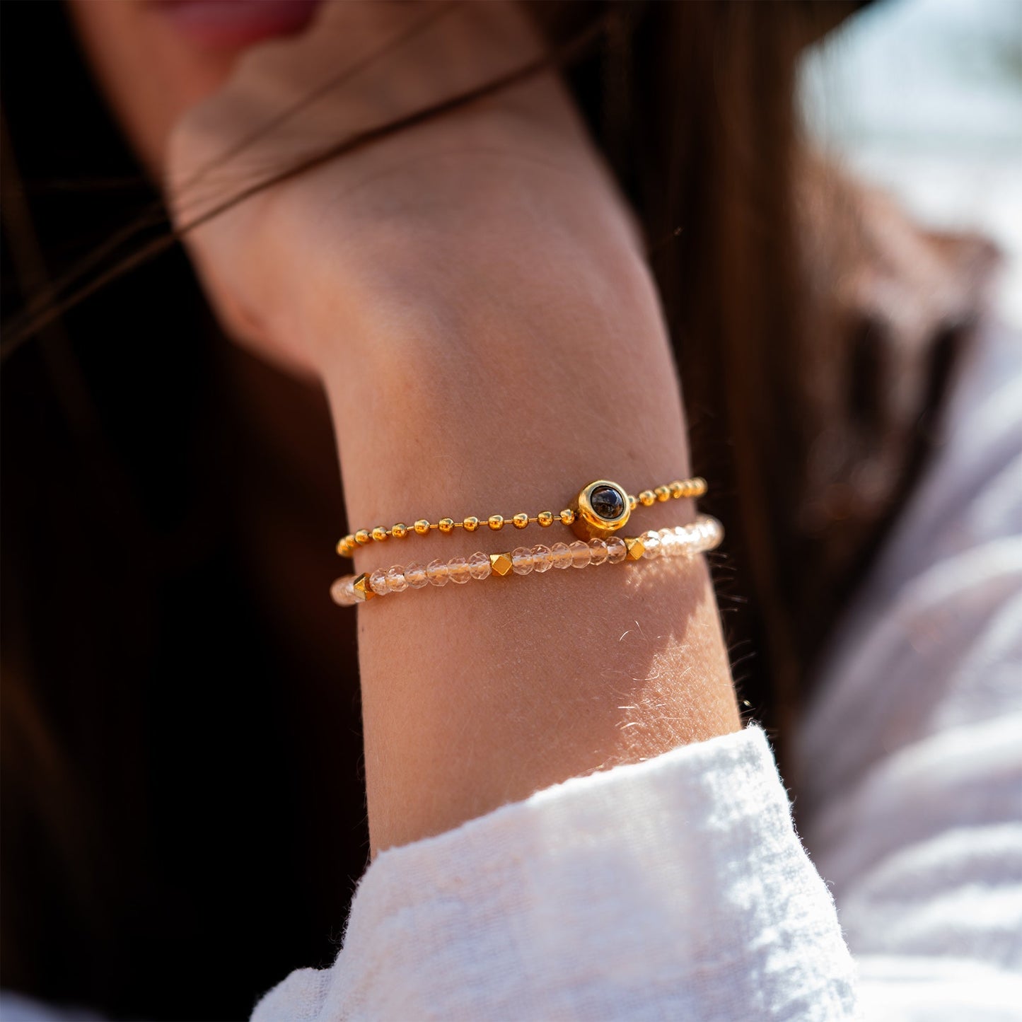 Personalized photo bracelet with your photo - Crystal
