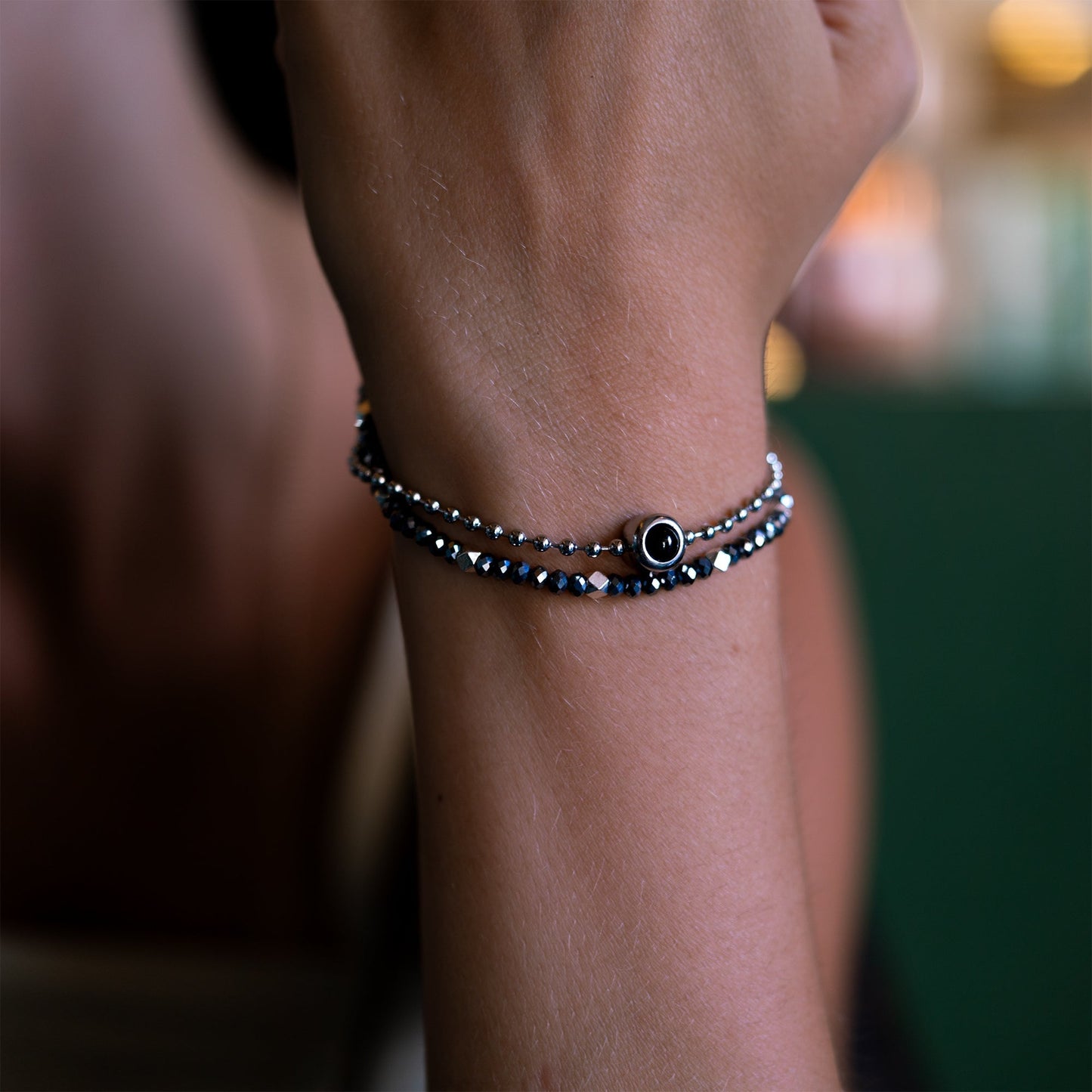 Personalized photo bracelet with your photo - Crystal