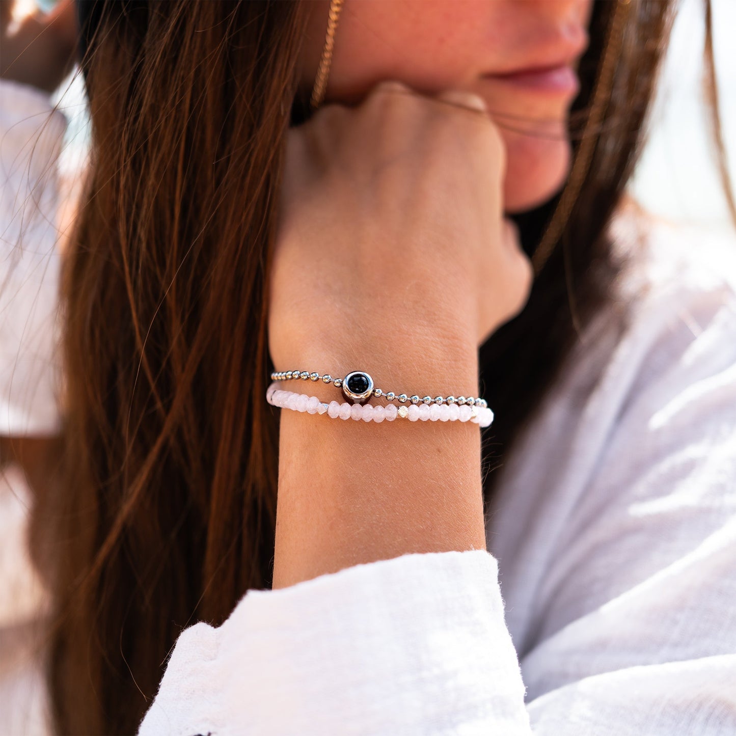 Personalized photo bracelet with your photo - Crystal