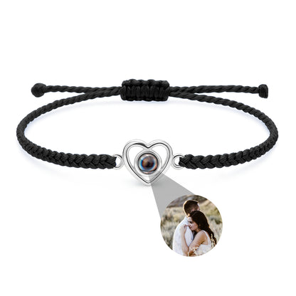 Personalized photo bracelet with your photo - Heart