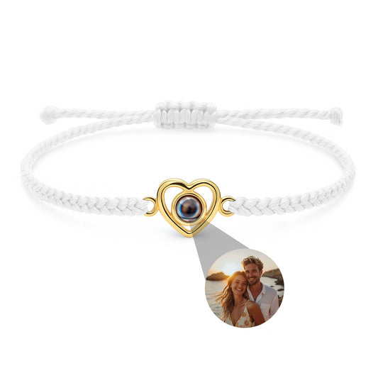 Personalized photo bracelet with your photo - Heart