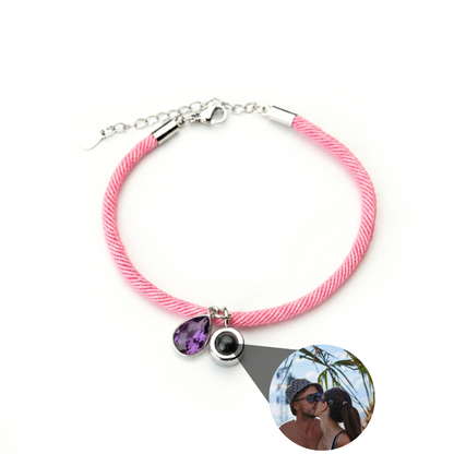 Photo Bracelet with Your Own Photo - Essence Birthstone