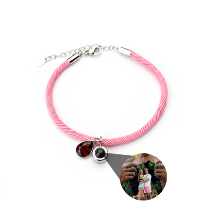 Photo Bracelet with Your Own Photo - Essence Birthstone