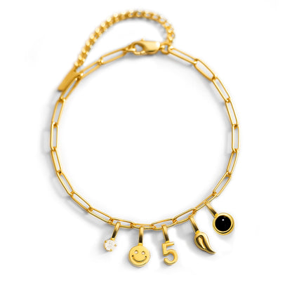 Paperclip Charm Bracelet - Personalized