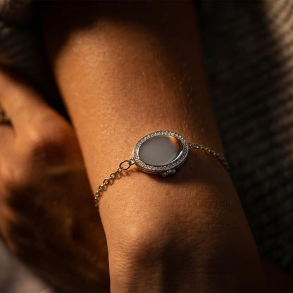 Locket Bracelet with Photo - Oval