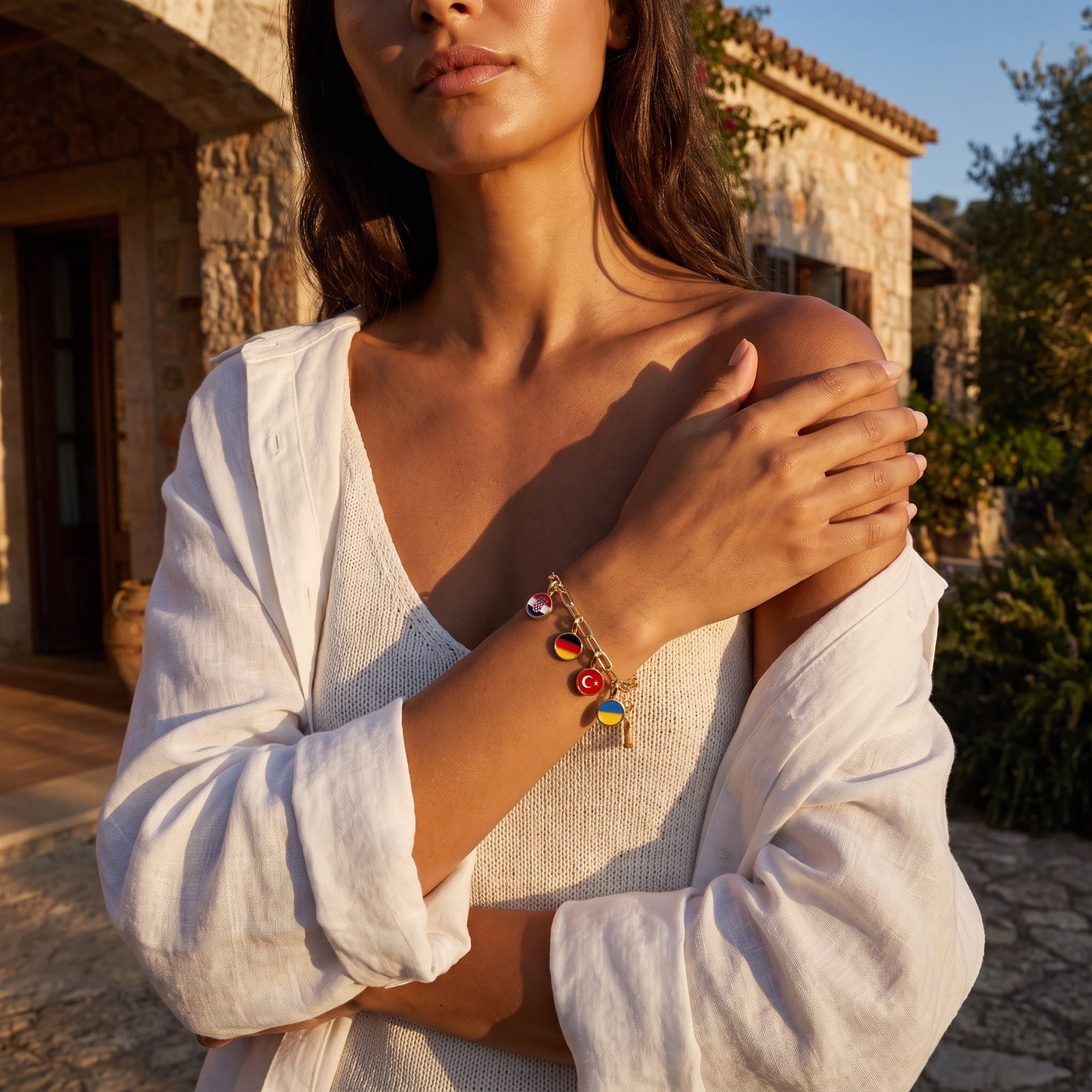Country Charm Bracelet – Gold