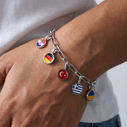 Country Charm Bracelet – Silver