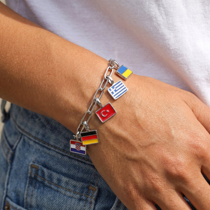 Country Charm Bracelet – Silver
