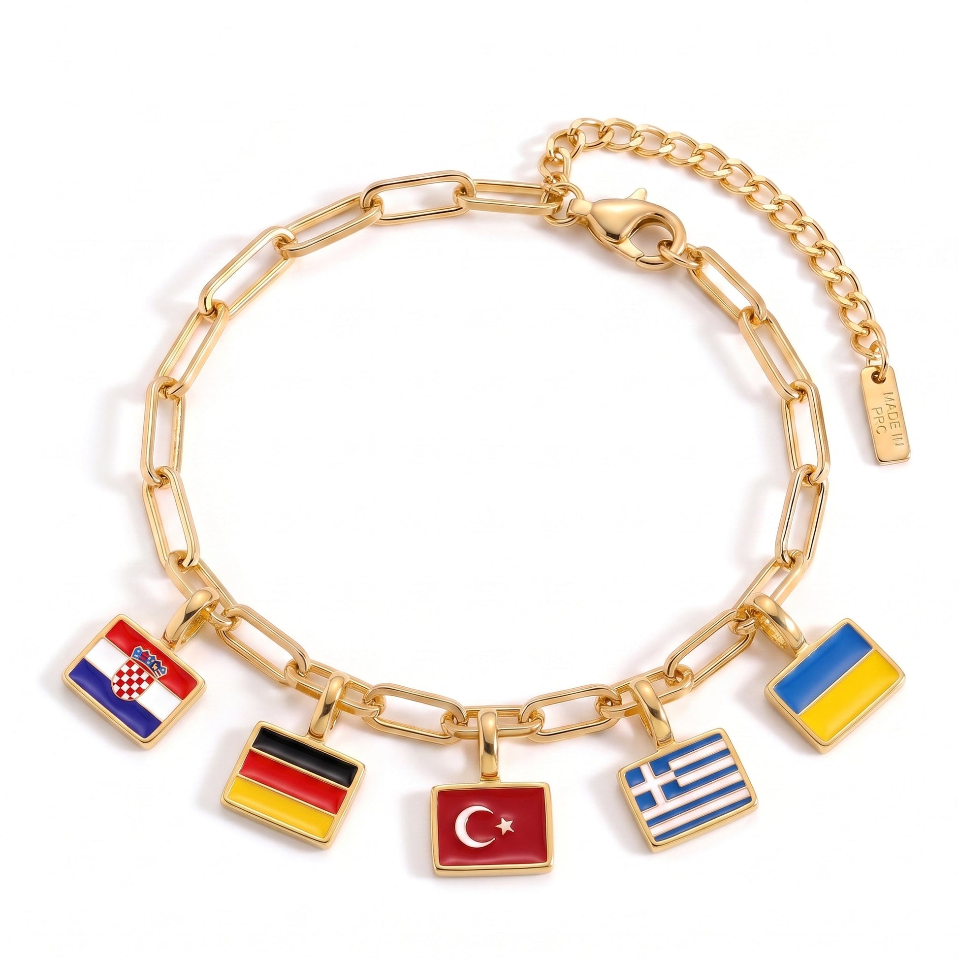 Country Charm Bracelet – Gold