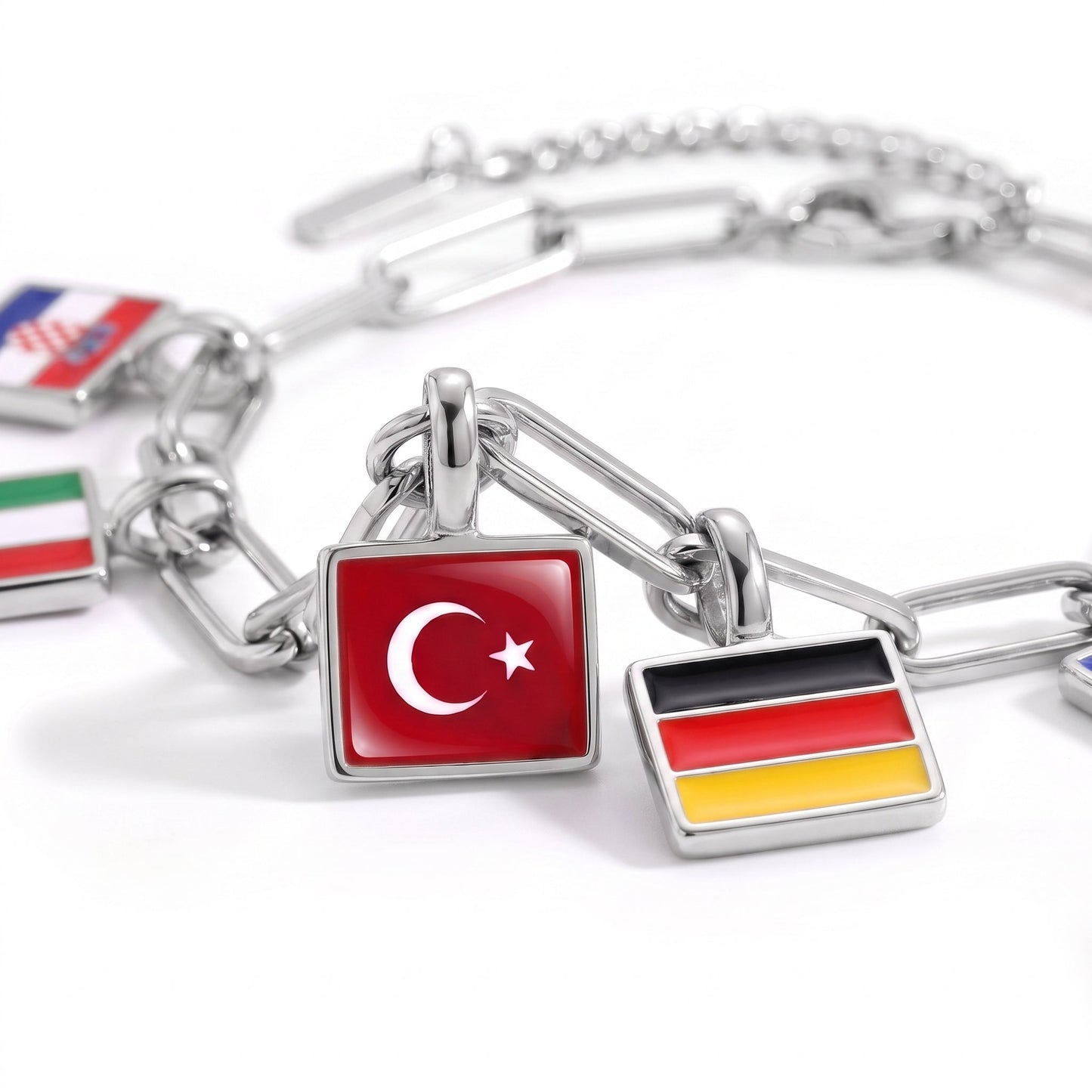Country Charm Bracelet – Silver
