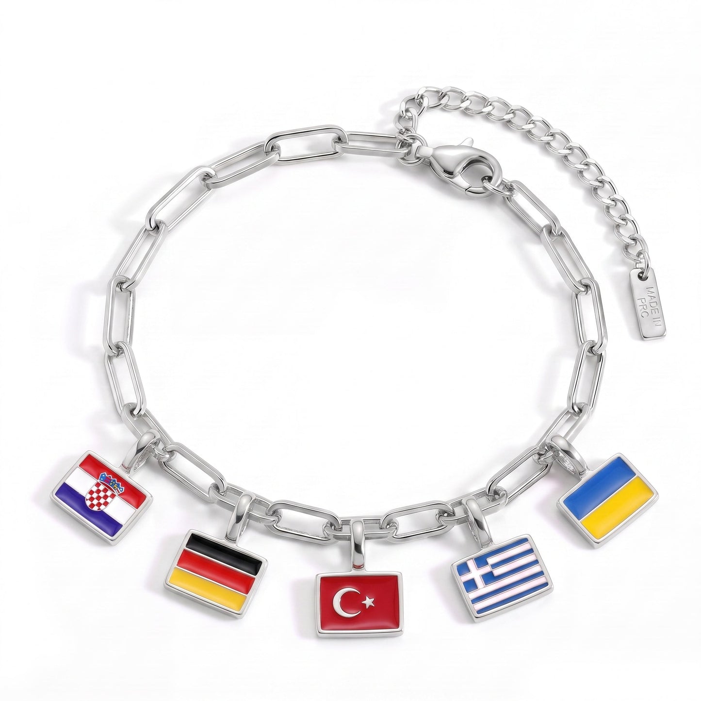 Country Charm Bracelet – Silver